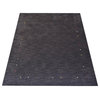 Hand Knotted Loom Wool Area Rug Contemporary Charcoal, [Rectangle] 5'x8'