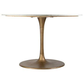 Alexandrite Dining Table White and Gold