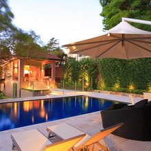 landscaping and lighting
