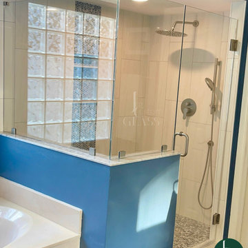 90º Degree Frameless Shower Enclosure