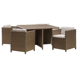 Tropical Outdoor Dining Sets by GDFStudio