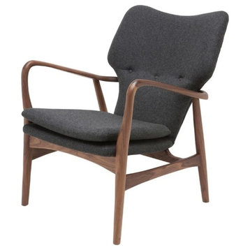 Nuevo Patrik Accent Chair in Dark Gray