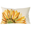 Sunflower Indoor/Outdoor Pillow, Yellow