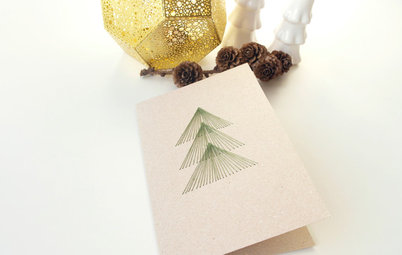 Make Your Own String-Art Holiday Card