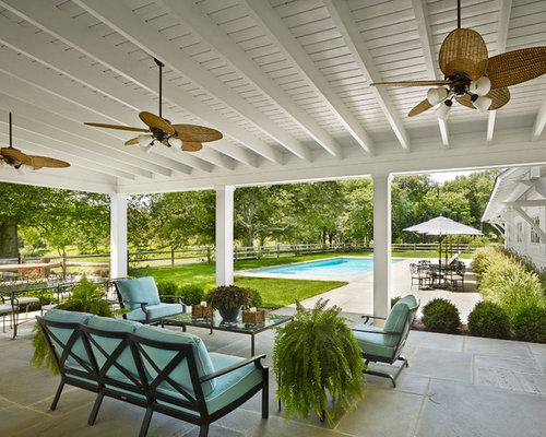 Fotos de patios | Diseños de patios de estilo de casa de campo