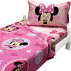 Minnie Mouse Twin Sheet Set Cameo Hearts Bedding
