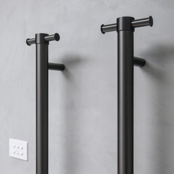 // MOODY AND CURVASCIOUS: FORESTVILLE ENSUITE AND MAIN BATHROOM