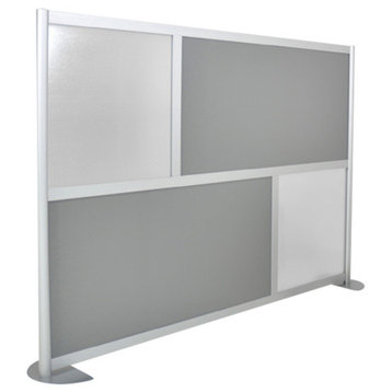 Loftwall Modular Room Divider, Modern Lightweight Frame, 6 53" High, Gray