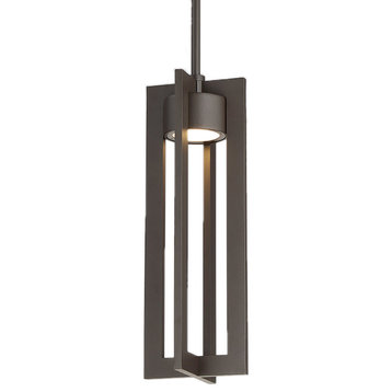 Chamber LED Outdoor Pendant in Bronze