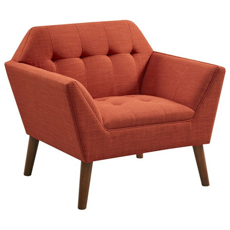 INK+IVY Newport Wide Mid-Century Modern Lounge Chair