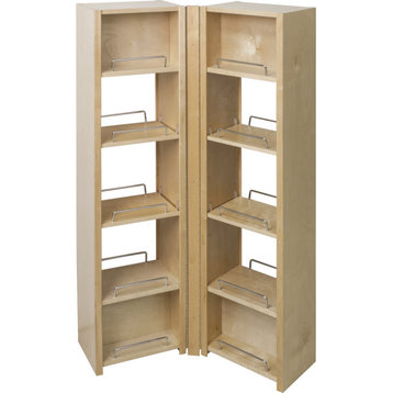 Hardware Resources PSO45 45-5/8 Inch Tall 12"W Swing Out Pantry - Natural