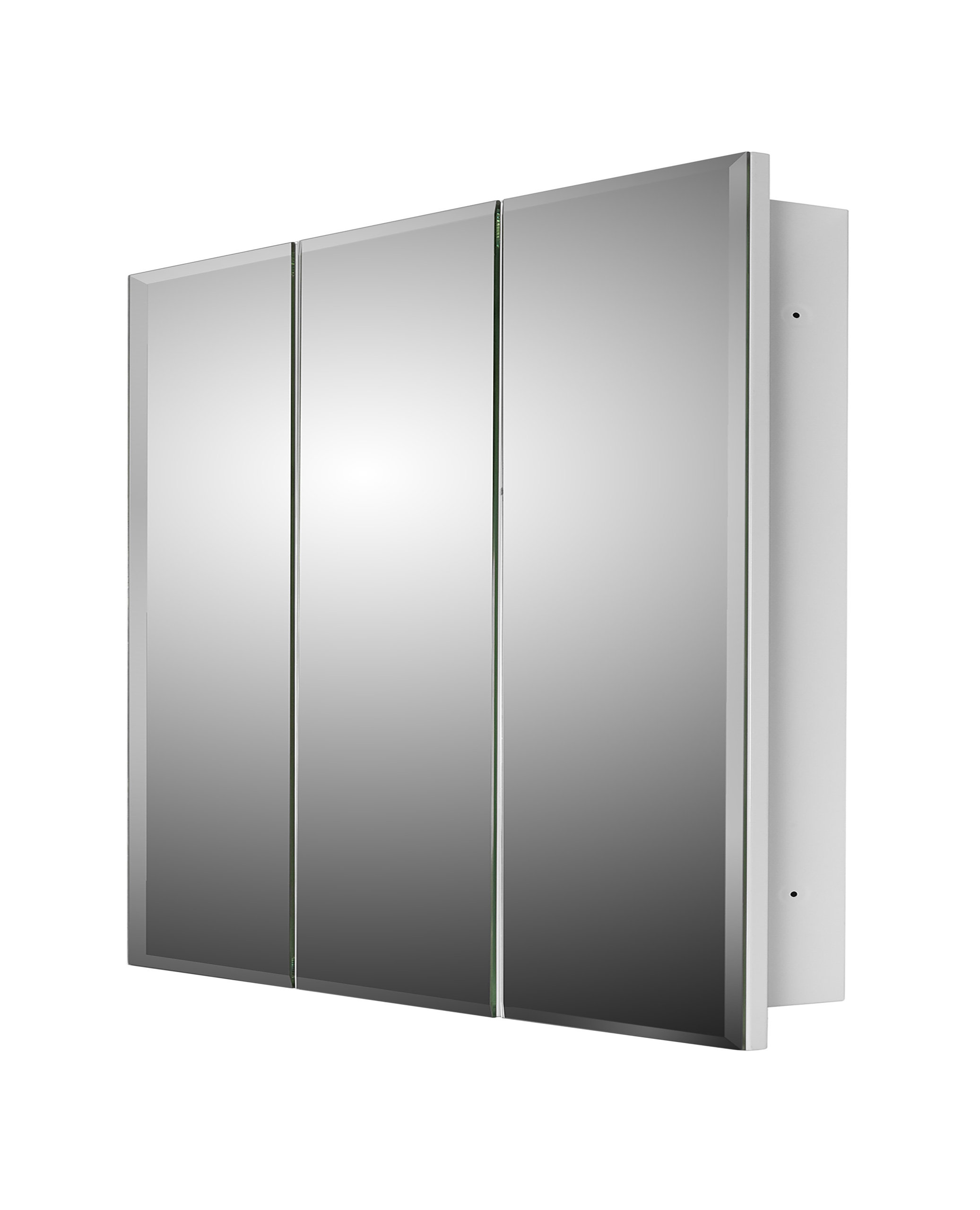 Tri-View Series Medicine Cabinet, 48"x36", Beveled Edge