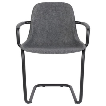 Gray Molded Dining Armchairs (2) | Zuiver Thirsty