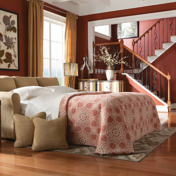 Diana Premier Supreme Comfort™ Queen Sleep Sofa by La-Z-Boy shown in Sesame