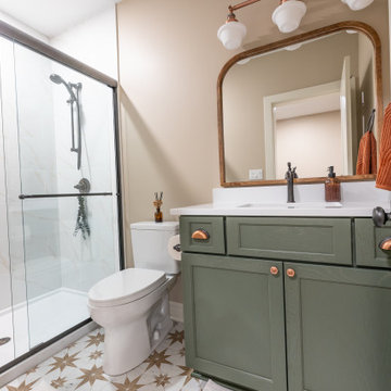 Basement Remodel with Family Room, Craft Studio, and More