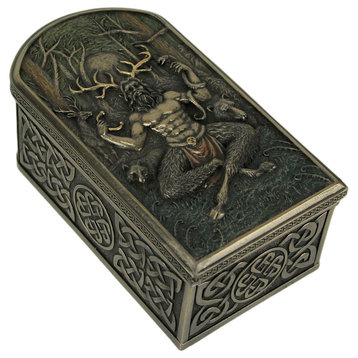 Cernunnos Celtic Horned God Of Animals And The Underworld Trinket Box