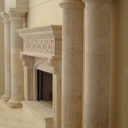 Indoor Cantera Columns & Fireplace - Columns And Capitals