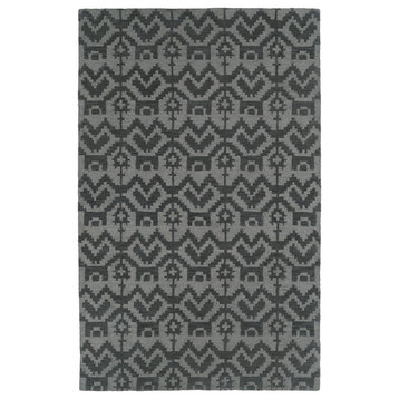 Kaleen Hand-Tufted Lakota Gray Wool Rug, Gray, 9'x12'