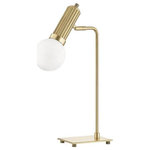 Hudson Valley Lighting - Hudson Valley Lighting L5113-AGB Reade y 1 Light Table Lamp Brass in - Reade 1 Light Table Lamp - Aged Brass Finish UReade Contemporary 1 Aged BrassUL: Suitable for damp locations Energy Star Qualified: n/a ADA Certified: n/a  *Number of Lights: 1-*Wattage:8w LED bulb(s) *Bulb Included:Yes *Bulb Type:LED *Finish Type:Aged Brass