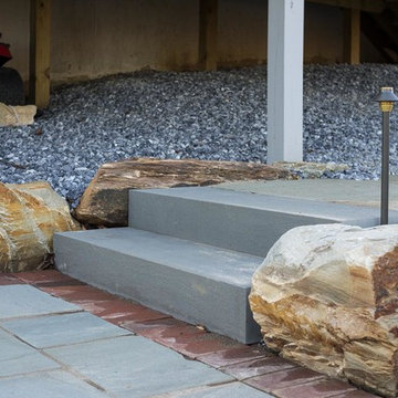Saw-Cut Bluestone Step Slabs