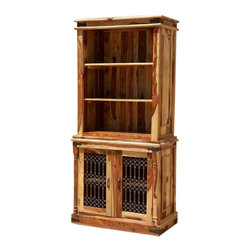 Dallas Ranch Solid Wood Open Breakfront Hutch Cabinet - China Cabinets And Hutches