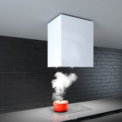 24&Prime; Lombardy White Island Range Hood - Range Hoods And Vents