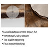 Sheepskin Throw RugFaux Fur 2x5-Foot High Pile Soft and Plush Mat, Brown Ombre