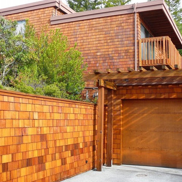 Restoration of Redwood Deck & Shingle Siding