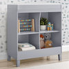 Delta Children Huck Modern Wood Convertible Changing Table in Gray