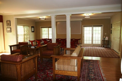 Inspiration for a timeless living room remodel in Philadelphia