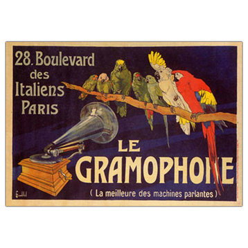 'Le Gramophone' Canvas Art, 14" X 19"