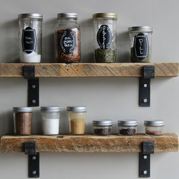 Industrial Reclaimed Barn wood Shelves