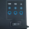 Black Glass Panel Electric Fireplace Wall Mount & Remote by Northwest