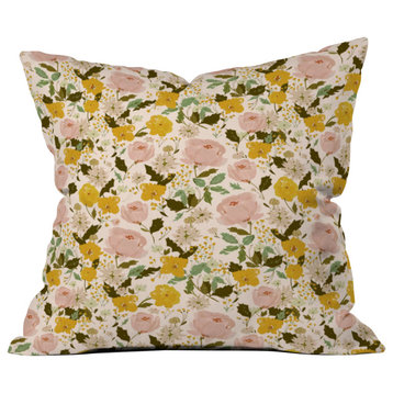 Deny Designs Alison Janssen Alices Vintage Garden Outdoor Throw Pillow, 16"