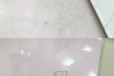 Before & After Floor Stripping & Waxing in Bridgeport, CT