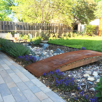 Longfellow Patio, Rain Garden & Dry River Bed