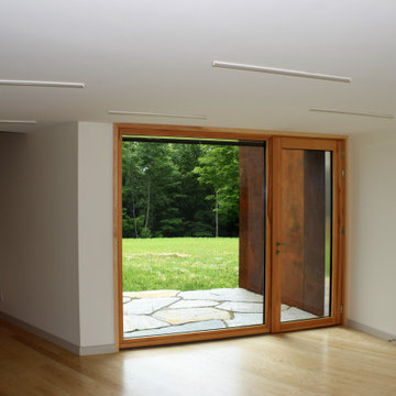 Modern Corten Steel Residence — European Wood Windows & Doors