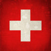 "Switzerland Textured Flag" Pillow 16"x16"