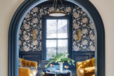 Inspiration for a transitional home design remodel in Boston