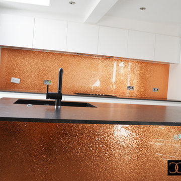 100% Luxury Collection Copper Glass Splashback