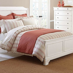 Homelegance 2223W-1 Derby Run White Sand Through Finish Queen Bed - Panel Beds
