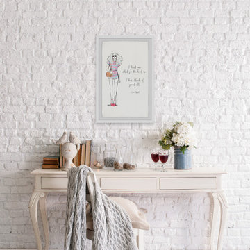 "I Don't Care" Framed Painting Print
