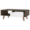 Hamburg Coffee Table 2.0 With 1 Open Shelf and 1 Drawer
