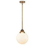 Innovations Lighting - Innovations Beacon Noveau 8" Mini Pendant, LED, BB/Frost - *Part of the Nouveau 2 Collection