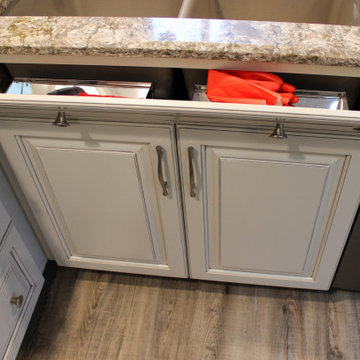 Kitchen Remodel with Painted Ember Glaze Cabinetry by Waypoint Livingspaces