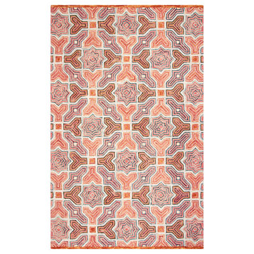 Safavieh Aspen Collection APN260 Rug, Pink/Orange, 5'x8'