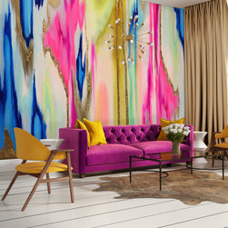 Hand Painted Wallpaper Wall Mural Custom Sized - Paint And Wall Covering Supplies