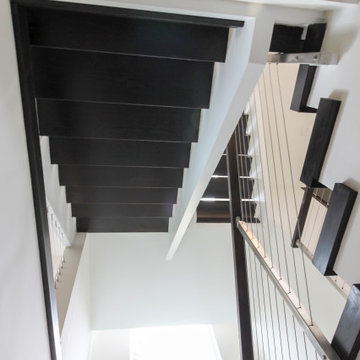 Project #70 | Open-Riser Staircase with Cable Railing