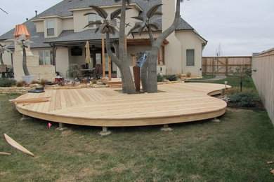 Example of a beach style patio design in Other