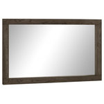 Bentley Designs - Turin Dark Oak Landscape Mirror - Turin Dark Oak Landscape Mirror will add an indulgently warm feel to any room. With rustic oak veneers set in solid American oak frames in a rich dark oiled finish Turin dining naturally embodies a casual and contemporary aesthetic.